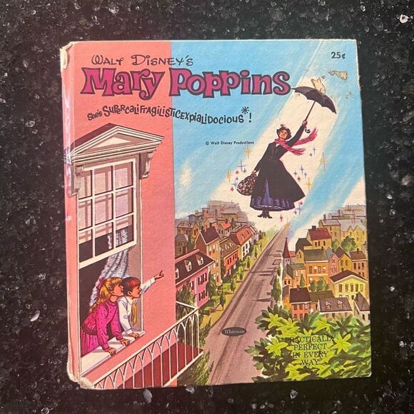 Walt Disney’s Mary Poppins Vintage kids picture book .25 cent Whitman book - Picture 1 of 7